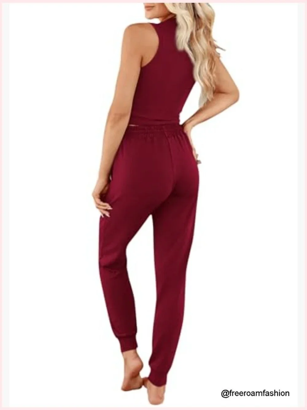 3 Piece Lounge Set with Cardigan, Tank, and Joggers